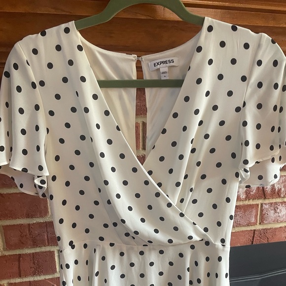 Express Polka Dot Dress - Picture 2 of 3